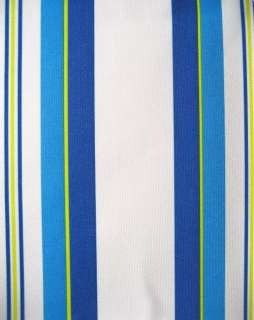FABRIC TABLECLOTH Cheery Blue Yellow Stripe PATIO TABLE  