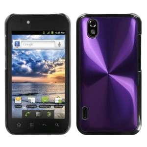   Sprint Boost Mobile Purple Metal Clear Case Mobile Phone Cover  