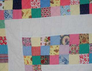 40s Boston Commons Postage Stamp Antique Quilt ~MINT!  