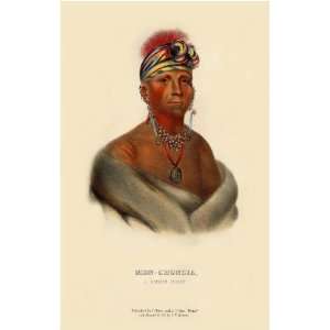  MON CHONSIA, a Kansas Chief McKenney Hall Indian Print 13 