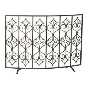   Design 04007 Decorative Canyon Bronze Fireplace Screen: Home & Kitchen