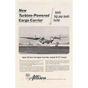   GM Allison T56 Turbo Prop Engines Print Ad (47266)