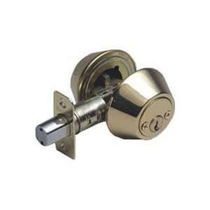 Topmost D102PB BP Double Cylinder Deadbolt   Polished Brass (Pack of 3 
