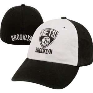 Brooklyn Nets 47 Brand Franchise Fitted Hat   Black & White:  