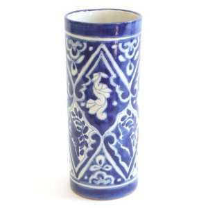  Blue Paloma Tall Simple Vase: Home & Kitchen