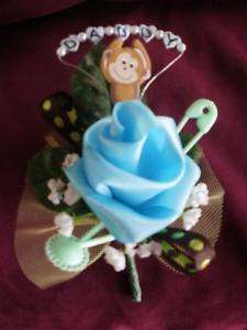Baby shower DADDY, SISTER monkey boutonniere any color!  