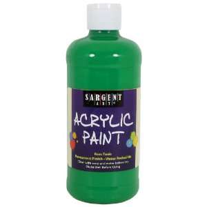  Sargent Art 24 2476 16 Ounce Acrylic Paint, Emerald Green 