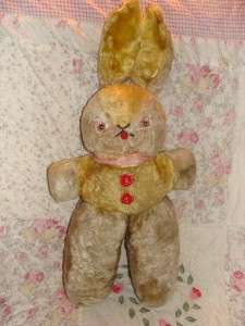 CUTEANTIQUE EASTER BUNNY OLD STUFFED 1930S/40 VINTAGE  