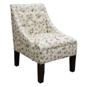  Tufted Swoop Arm Chair Color Taupe