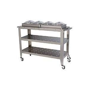  Broil King Jumbo Size Buffet Warming Cart with Individual 