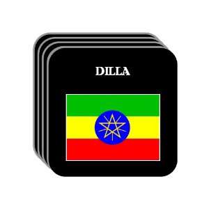  Ethiopia   DILLA Set of 4 Mini Mousepad Coasters 