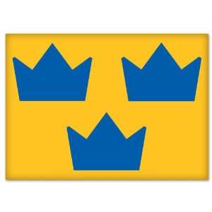  Sweden National Ice Hockey team car sticker 5 x 3 