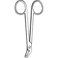 D64 3 Suture Wire Cut Scissors SER ANG   4 3/4  