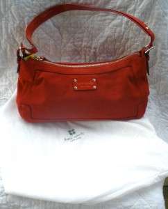 Gorgeous Kate Spade red suede Brennen Hobo purse with dust bag  