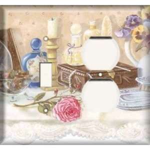  Switch / Outlet Combo Plate   Rose On Dresser