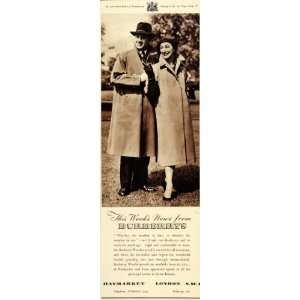  1955 Ad Burberry Waterproof Coat Raincoat Burberrys Ltd 