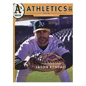  Jason Kendall Autographed / Signed Magazine of the Oakland 