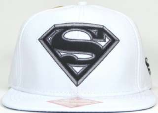 Superman Snapback Hat Official Licensed White Cotton Twill Brand New 