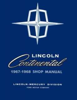 1967 1968 LINCOLN CONTINENTAL Shop Service Manual Book  