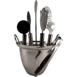 Home Bar Stainless Steel Cocktail Tool Set – 8 Pieces  