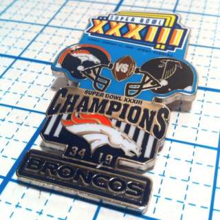 Super Bowl XXXIII 1999 DENVER BRONCOS VS FALCONS PIN  