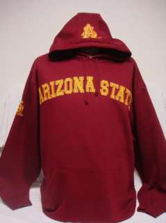 Maroon Arizona State Univ ASU Sun Devils Hoodie /Jacket  