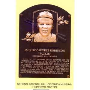  Jackie Robinson National Baseball Hall of Fame Postcard 