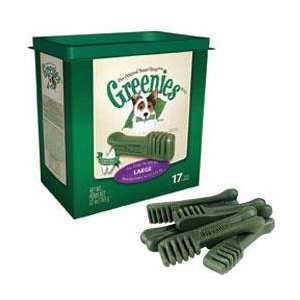  Greenies Large Size Dog Chew Treats 18 oz 12 count: Pet 