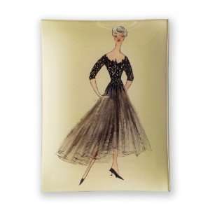  Rosanna Parisian Fashion Decoupage Tray, Brown Dress: Home 