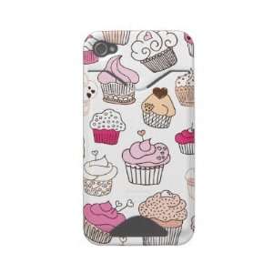  Cupcake sweet candy cake pattern Id Iphone 4 Cases Cell 