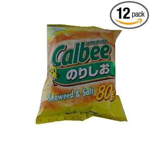 Calbee Potato Chips Seaweed/Salt, 2.8 Ounce Units (Pack of 12)