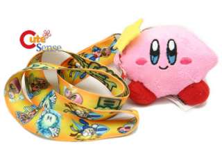 Nintendo Kirby Seated 2 Plush & Phone Strap Lanyard  