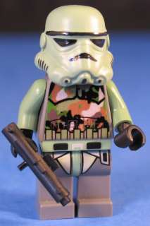   Custom KASHYYYK CAMOUFLAGE STORMTROOPER + Custom E 11 Blaster  