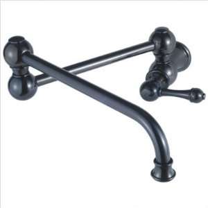  Wall Mounted Pot Filler with Handle Finish Oil Rubbed 