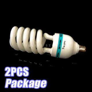 JS 45W 6500K Photography Studio Continuous Light Bulb Lamp 2PCS PB45 