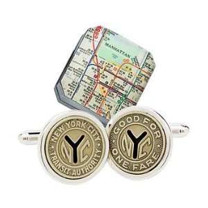  sterling subway cuff links   nyc: Jewelry