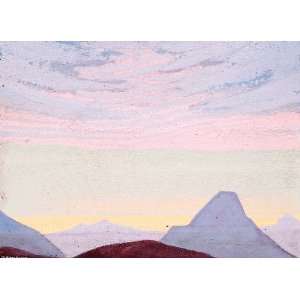  Hand Made Oil Reproduction   Nicholas Roerich   32 x 24 