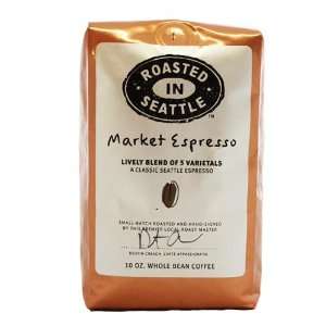 Roasted in Seattle Market Espresso Whole Grocery & Gourmet Food