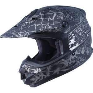  G Max GM76X Helmet , Style: Street Life, Color: Matte 