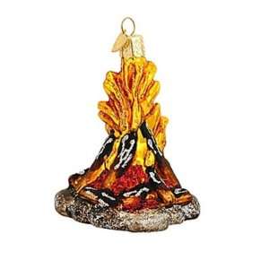  Campfire Christmas Tree Ornament 3.5 Camp Fire Glass 