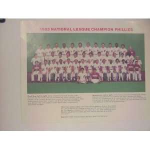  1983 Philladelphia Phillies National League Champion Team 