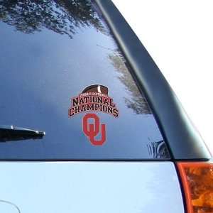   Sooners BCS National Champions 2008 Team Logo Decal: Sports & Outdoors