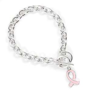   Chain Link Breast Cancer Awareness Bracelet: Emitations: Jewelry