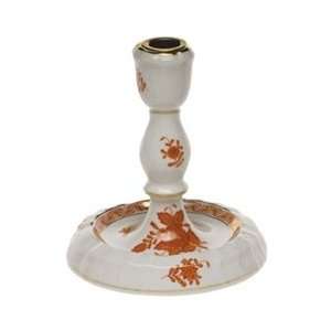    Herend Chinese Bouquet Rust Single Candlestick: Kitchen & Dining