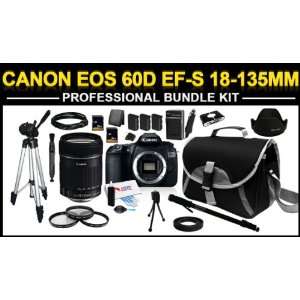  Camera Professional Bundle Kit with Canon EF S 18 135mm f/3.5 5 
