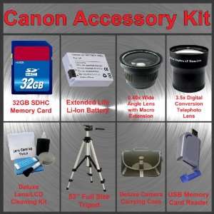  Canon T3i 600D & T2i 550D Digital SLR Camera Accessory Kit 