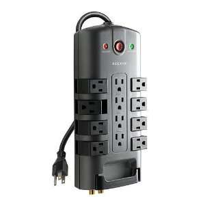  Belkin 8 ft. 12 Outlet Pivot Plug Surge Protectors 