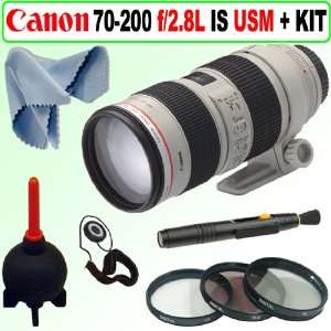 : Canon EF 70 200mm f/2.8L IS USM Telephoto Zoom Lens + Accessory Kit 