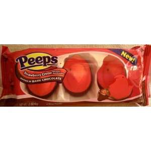 Peeps Strawberry Creme Dipped in Dark Chocolate:  Grocery 