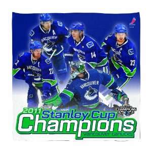   Canucks Stanley Cup Champion 15 by 18 Collector Towel Sports